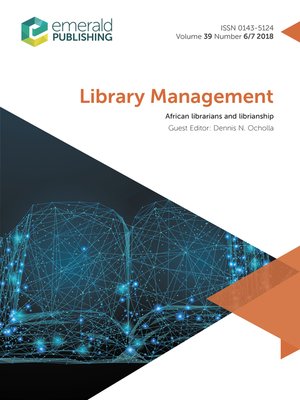 cover image of Library Management, Volume 39, Number 6/7/2018
